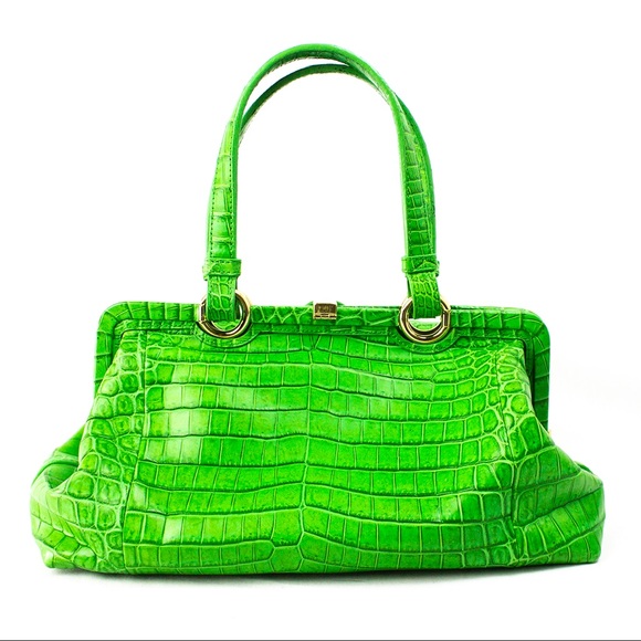 BOTTEGA VENETA SPECIAL EDITION ALLIGATOR HANDBAG - Picture 4 of 11